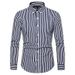 Men's Slim Fit Handsome Striped Long-sleeved Shirt Large Size Fashion Casual Cardigan Shirt_viptrois.com