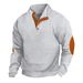 Pure 2024 Cross-Border Hot-Selling Autumn Winter European Size Men's Outdoor Casual Stand Collar Long Sleeve Waffle Knit_viptrois.com