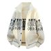 Men's Clothing Men's Christmas Knit Cardigan With Shawl Collar, Oversized Plaid Pattern, Warm & Stylish Fall Winter Pullover Sweater For Big & Tall_viptrois.com