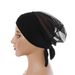 1 piece of solid color multi color women's new hollow net pocket breathable headscarf light, breathable, clean and comfortable_viptrois.com
