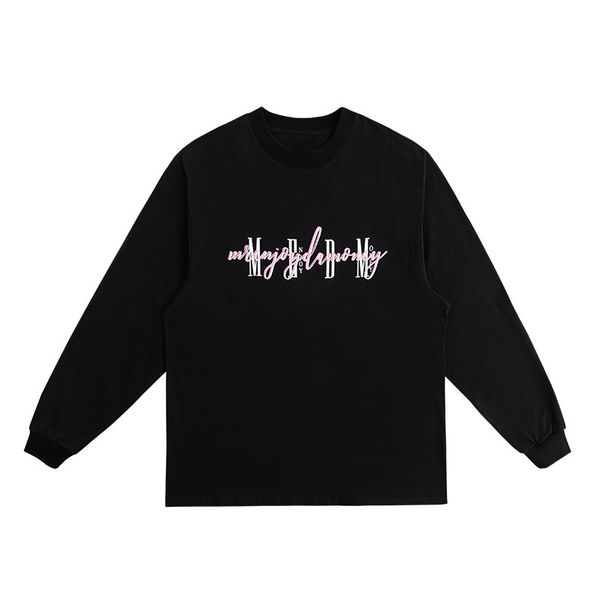 Men's Clothing Med National Trend Autumn Long Sleeved T Shirts Couples Street Loose All Match Tops Trendy Printed Long Sleeved T Shirts_viptrois.com