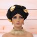 New Twisted Golden Braids Ladies Fashionable And Elegant Headscarf Hat_viptrois.com