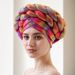 New Headscarf Hat Fantasy Color Muslim Hat Ladies Forehead Braid Hat Turban_viptrois.com