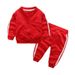 Kid's Clothing boys and girls spring sports suits children's sweatshirts loose two piece suits sportswear_viptrois.com
