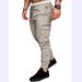 Men's Multi-Pocket Stretch Cargo Pants With Elastic Cuffs - Tactical Utility Joggers For Outdoor & Streetwear_viptrois.com