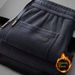 Pulse In Stock Autumn Winter New Men's Stretch Loose Fleece Warm Casual Straight Middle-aged Sweatpants Long Pants Wholesale_viptrois.com