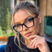 51014 Cat Eye Square Anti-Blue Light Plastic Titanium Eyeglass Frames Ultra-Light Men Women Optical Fashion Computer_viptrois.com