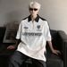 2025 Men's Short-sleeve Polo Shirt, Japanese Retro Half-sleeve T-shirt, Trendy American High Street Heavy-duty_viptrois.com