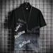 Men's Clothing Short Sleeved T Shirt New Ins Trendy Brand Ice Feeling Splicing Men's T Shirt Clothes_viptrois.com