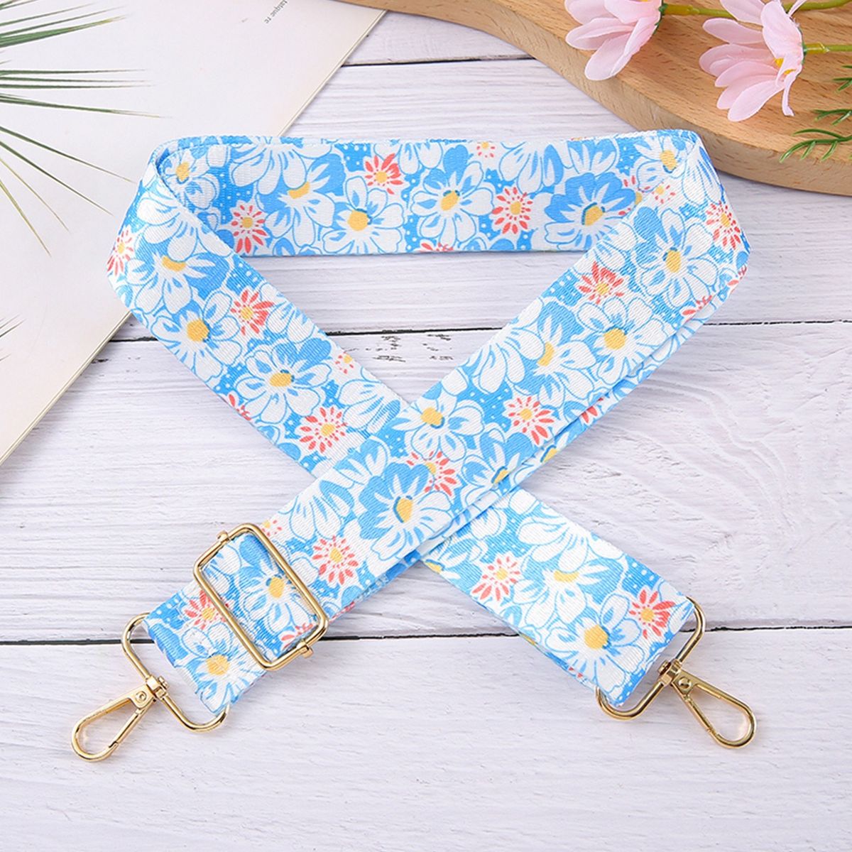 Bag Straps New Flower Striped Bag Shoulder Strap Accessories One Shoulder Crossbody Adjustable Long Shoulder Strap Hanging Strap_viptrois.com
