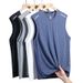Men's Clothing Summer Ice Silk Quick Drying Waistcoat Vest Ice Silk Short Sleeved Sports Fitness Sleeveless T Shirt_viptrois.com