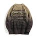 Gradient Colored Sweater, Loose And Personalized Mink Fur Round Neck, Couple's Knitted Sweater_viptrois.com