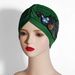 Ladies' Headscarf PEACOCK ELEGANCE - Sequined Turban Hat (Ethnic Chic, Hot Seller, Fashion Trends, Versatile)_viptrois.com