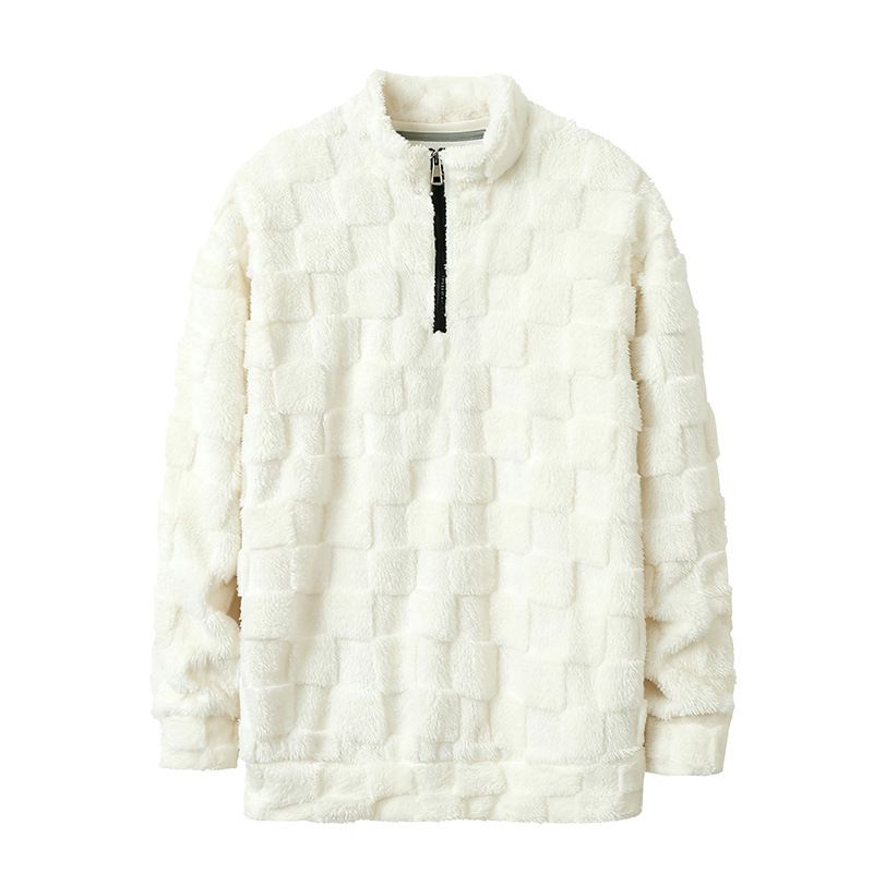 Men's Lightweight Half-Zip Hooded Sweatshirt, Casual Long Sleeve Pullover For Fall & Winter, Breathable & Comfortable, Slim Fit, Solid Colors_viptrois.com