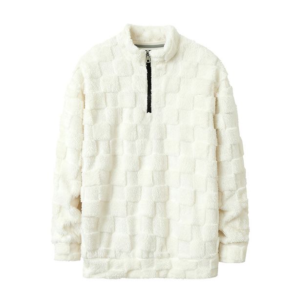 Men's Lightweight Half-Zip Hooded Sweatshirt, Casual Long Sleeve Pullover For Fall & Winter, Breathable & Comfortable, Slim Fit, Solid Colors_viptrois.com