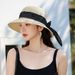 2025 New Summer Sunshade French Flat Top Straw Women's Beach Sunscreen Woven Hat UV Protection_viptrois.com
