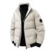 Men's Clothing Cotton Coat Men's Slim Fit Winter Hooded Cotton Jacket - Stylish Casual Warm Coat For Cold Weather (Black, Khaki, Red, Army Green)_viptrois.com