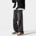 American High Street Deconstructed Distressed Straight-leg Jeans For Men, Vintage Loose-fit Trendy Washed Patchwork_viptrois.com