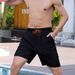 Men's Swim Five Points Anti-Embarrassment 2024 New Quick-Dry Professional Beach Plus Size With Pockets Swimming_viptrois.com