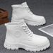 2025 Autumn New White Martin Shoes Casual Work Non-Slip Wear-Resistant Trendy Large Size Men's Boots_viptrois.com