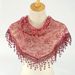 Spring And Autumn Floral Lace Korean Edition Triangle Headcloth Classic Breathable Hollow Solid Color Scarf_viptrois.com