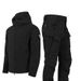Outdoor Shark Skin Soft Shell Suit Men's Windproof Military Fan Tactical Winter Veet Thickened Mountaineering Jacket_viptrois.com