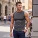 Men's Clothing Men's Summer Vest Breathable Crew Neck Sleeveless Top Print Pattern Milk Silk Style For Formal & Casual_viptrois.com