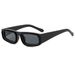 Men's Sunglasses New Square Frame Sunglasses Personality Double Circle Metal Frame Fashionable And Simple Sunglasses Rectangular Sunglasses_viptrois.com