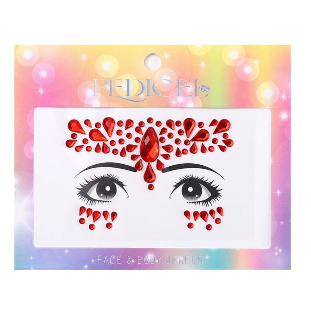 Halloween Edm Electronic Music Festival Face Stickers Eyebrow Stickers Diamond Resin Diamond Carnival Diamond Stickers Masquerade Face Decoration_viptrois.com