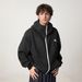 Men's Streetwear Hooded Zip-Up Sweatshirt With Letter Embroidery, Heavyweight Pullover For Fall, Oversized Casual Jacket_viptrois.com