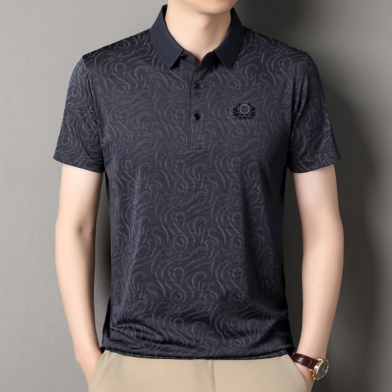 Men's Clothing Hot Sale Summer New Style Polo Shirt Men's Business T Shirt Men's Fashion Lapel Short Sleeve Loose Casual Top_viptrois.com