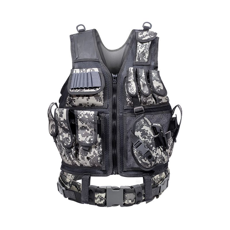 Tactical Mesh Vest – Amphibious & Anti-Stab Design, MOLLE-Compatible, Lightweight Breathable For CS/Outdoor Training (Coyote/OD Green)_viptrois.com