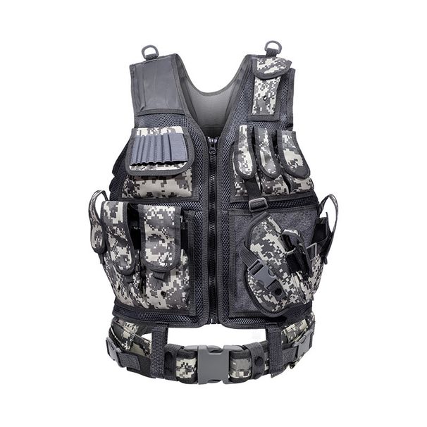 Tactical Mesh Vest – Amphibious & Anti-Stab Design, MOLLE-Compatible, Lightweight Breathable For CS/Outdoor Training (Coyote/OD Green)_viptrois.com