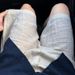off White Linen Casual Shorts for Men Summer Thin Loose Straight Leg Mid-Length Old Fashioned Style Sporty Versatile Five Point_viptrois.com