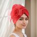 Muslim hat Space layer sticky flower watermelon hat Muslim bun hat African hat_viptrois.com