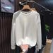Oversized Knit Sweater – Men’S Button-Detail Long Sleeve Pullover, Black & White (M-3xl) Oversized & Comfortable_viptrois.com