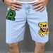 Men's Clothing New Retro Casual Jeans Men's Loose Shorts Five Quarter Pants_viptrois.com