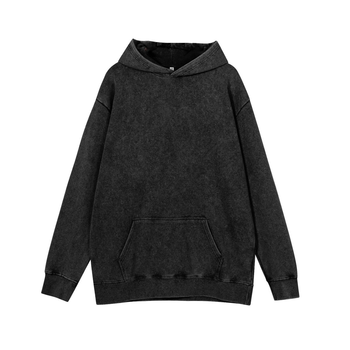 Heavyweight 370g Washed Vintage Hoodie For Men & Women - Retro Oversized Unisex Pullover Sweatshirt With Fleece Lining (Black/Gray/Rose/Purple/Brown)_viptrois.com