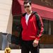 Cross-Border Autumn Winter New Color-Block Zipper Cardigan Hooded Sweatshirt Retro Plus Size Loose Casual Fleece Top_viptrois.com