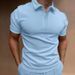 Men's Tops Polo Golf Men's King Print T Shirt High Quality Turndown Short Sleeve Zipper Pullover Original Golf Wear Men Clothing Trendy_viptrois.com