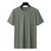 Men's Clothing Summer Ice Silk Short Sleeved Men's Chest Zipper T Shirt High Elastic Short Sleeved Men's Outdoor Quick Drying T_viptrois.com