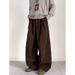 Maillard Yamamoto Pants Men's Autumn And Winter Trendy Brand Velvet Thickened Drape Lazy Wind Loose Casual Versatile Wide-leg Pants_viptrois.com