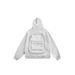 Unisex Hooded Cardigan Jacket - Stylish High Street Oversized Sweatshirt With Back Pocket (Black/Flower Gray, M-XXL)_viptrois.com