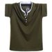 Men's Clothing One-piece dropshipping men's short-sleeved trendy men's T-shirt short-sleeved 8XL Korean version plus size half-sleeved V-neck 8848_viptrois.com