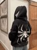 2023 Halloween Unique Men And Women Sweatshirt Y2K Couple Large Size Spider-Man Zip Hoodie_viptrois.com