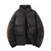 Pure 2025 Winter New Men's Solid Color Trendy Cotton Dopamine Couple American Style Fleece Lined Thickened Puffer Jacket_viptrois.com
