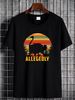 Allegedly Ostrich Letterkenny Funny Flightless Bird Lovers Black Men's T-Shirt Casual Streetwear Homme Slightly Unisex Versatile Summer Stylish_viptrois.com