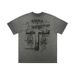 Men's Clothing brand reverse fried edge print pure cotton short sleeved T shirt men and women bottoming tops autumn and winter_viptrois.com