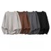 New Solid Color Round Neck Knitted Shirt For Men, Versatile, Trendy And Fashionable Design, Long Sleeve_viptrois.com