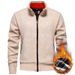 Men’s Winter Stand Collar Cardigan – Thick Knit Sweater Coat (Black/Beige/Dark Gray/Light Gray/Blue/Burgundy/Espresso, M-4XL)_viptrois.com